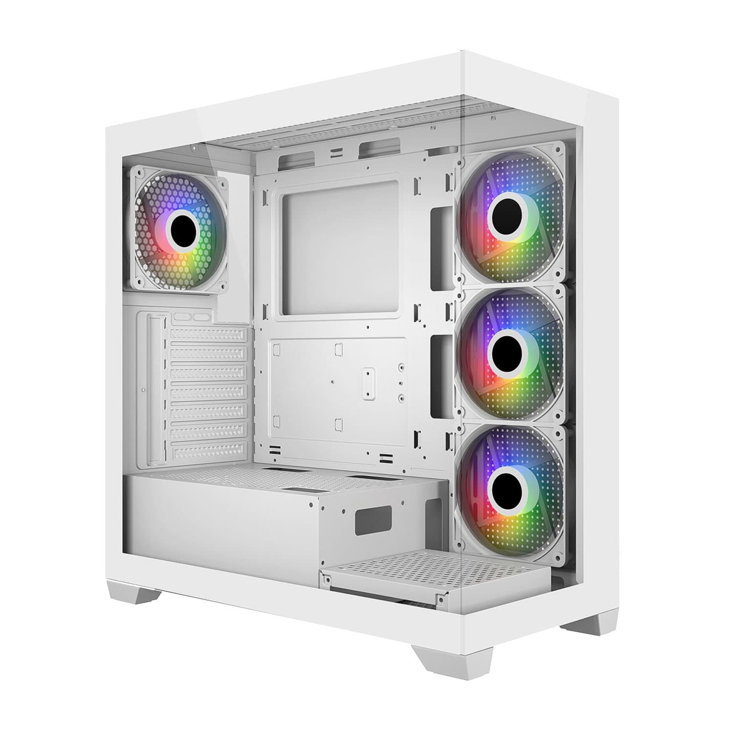 Case ATX midi tower FSP M340-WA, (без БП), WHITE