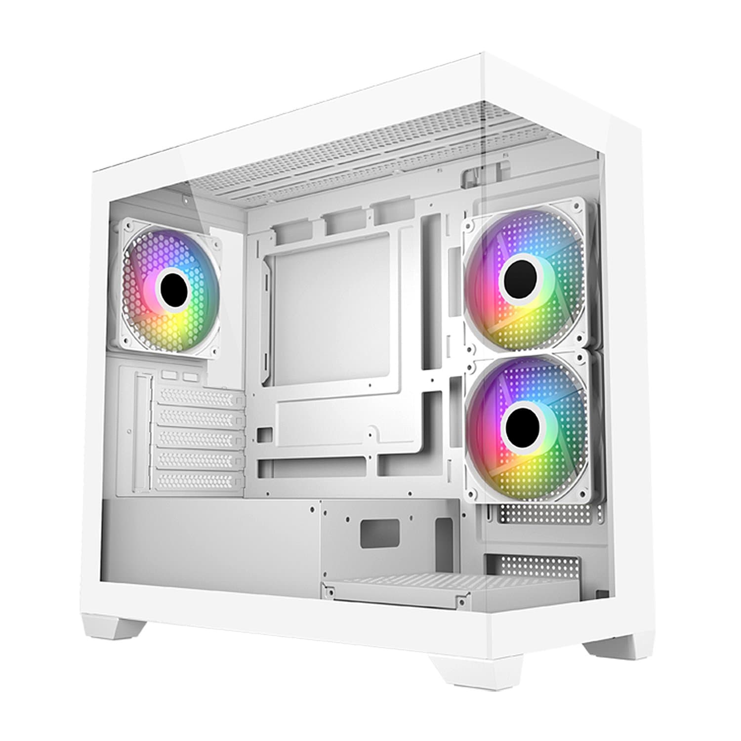 Case mATX midi tower FSP S340-WA, (без БП), WHITE