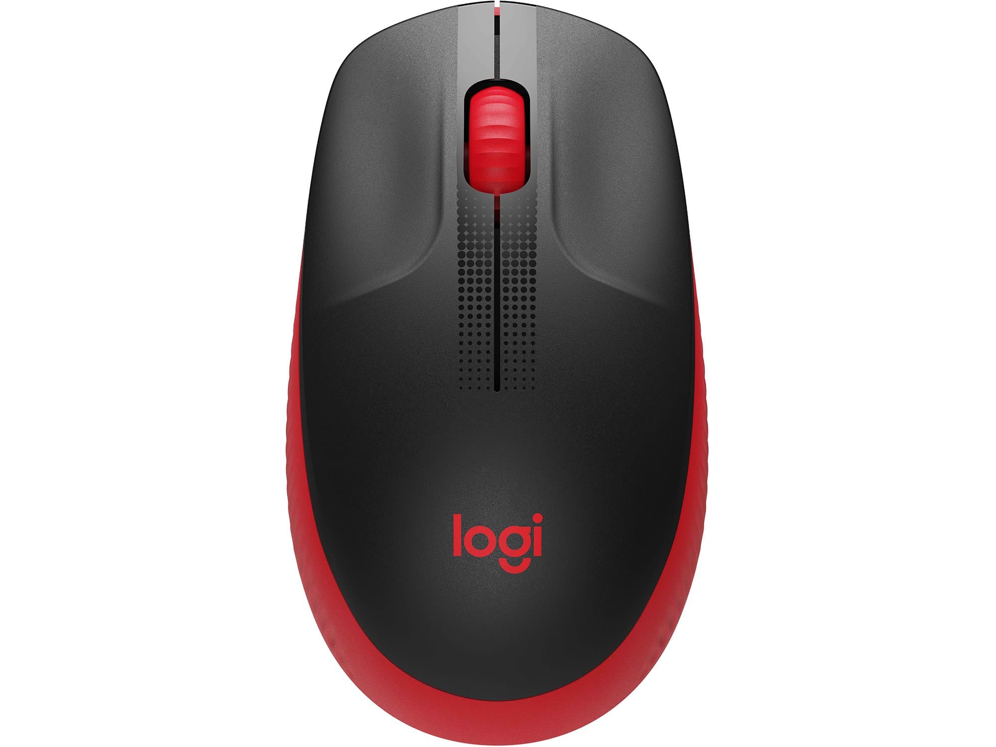 Mouse Logitech M190 Wireless, optical, USB nano-receiver, [910-005908], black-red