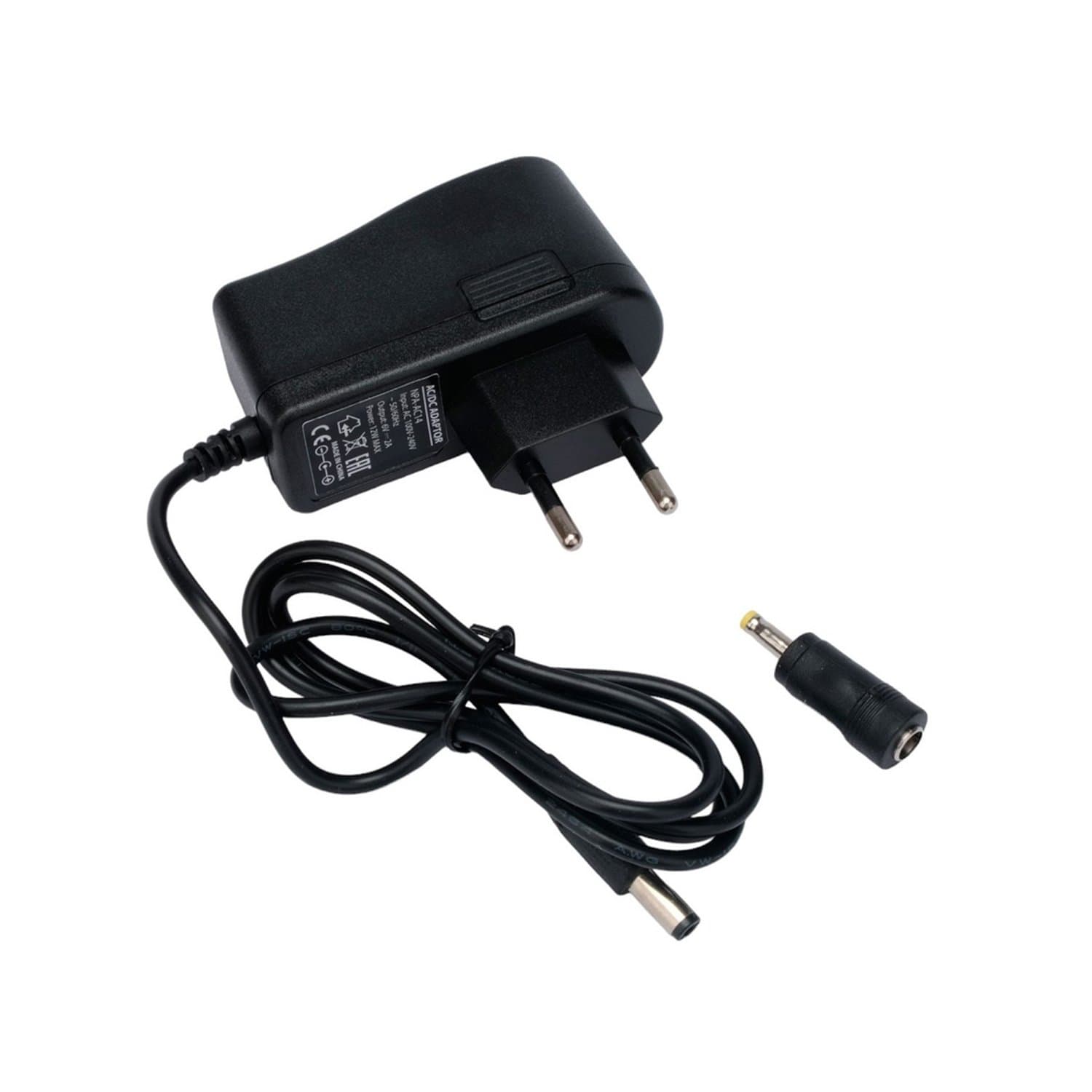 MP3 charger, Gembird NPA-AC14, 6В/2А, 12Вт,5.5х2.5+4x1.7мм, Black