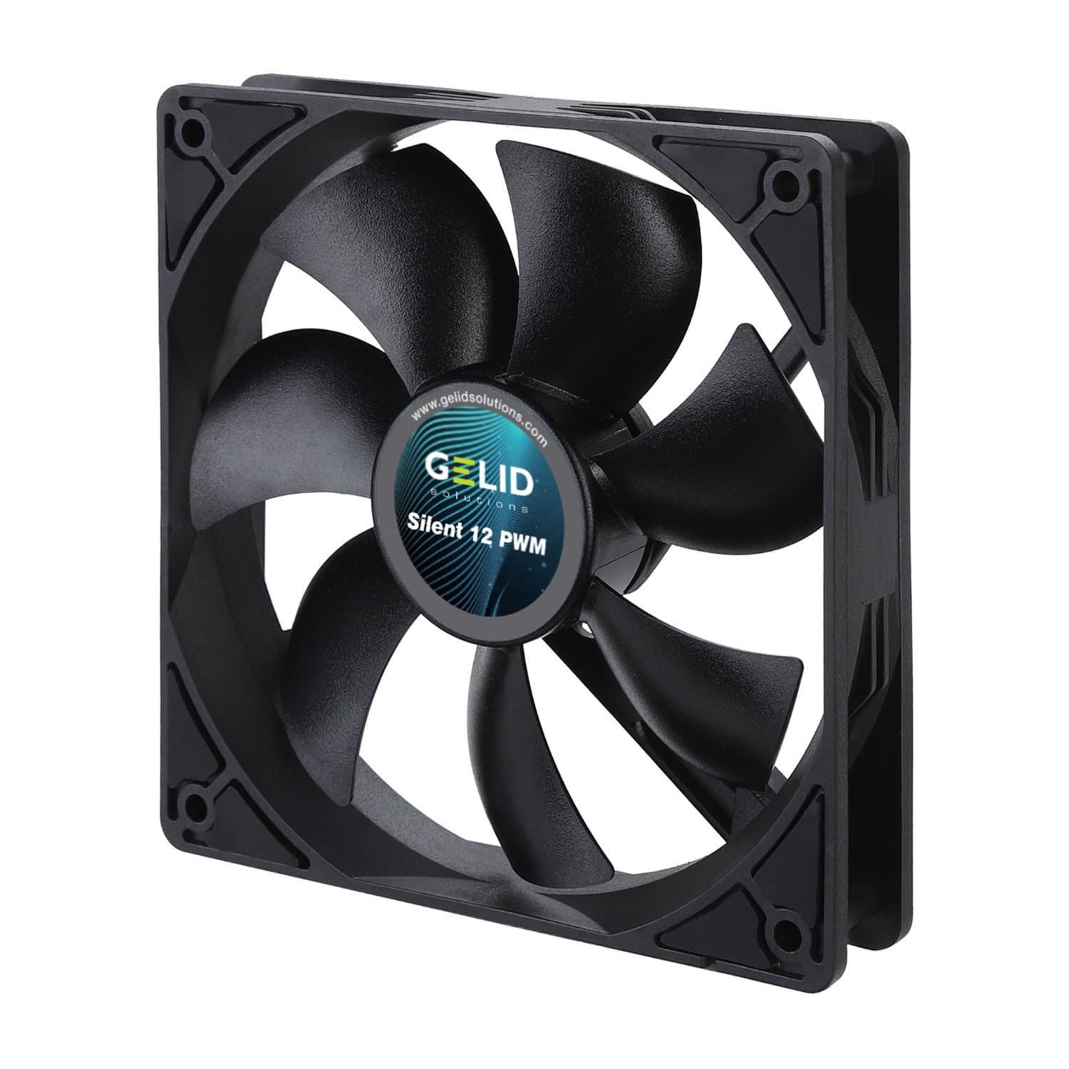 Fan for case, 12cm, GELID Solutions SILENT 12 PWM, FN-PX12-16, 750-1600rpm, 25.5dBA, 4pin, 64.5 CFM