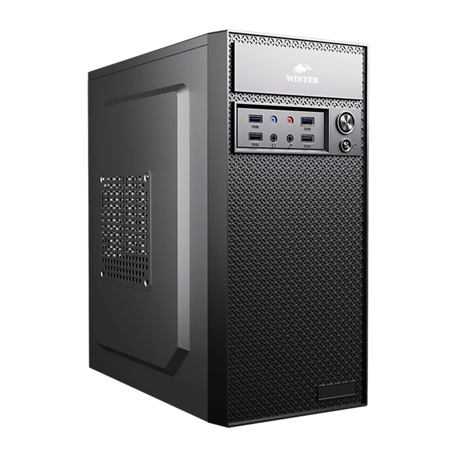 Case mATX mini tower Wintek, K260, (Без БП), Black