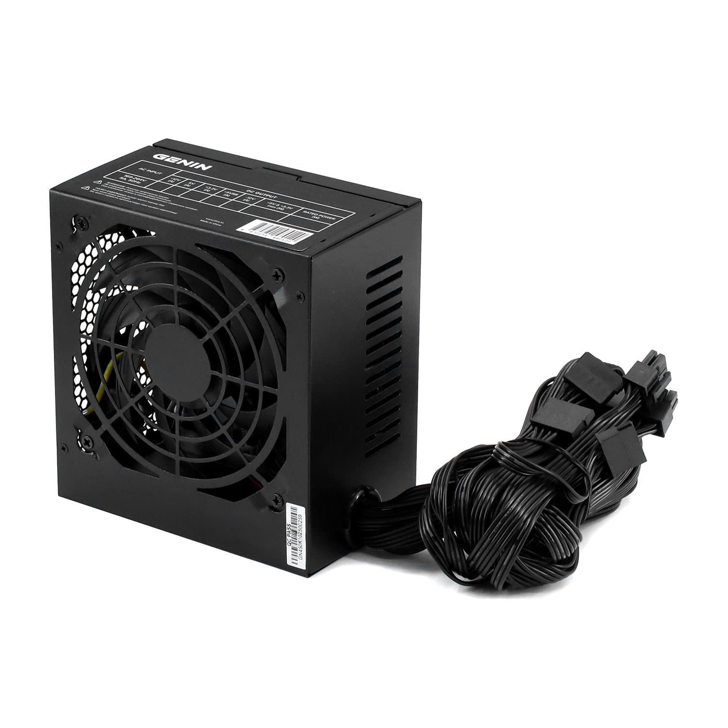 Power supply ATX Genin, GENPSU450K, 450W, 80plus, black