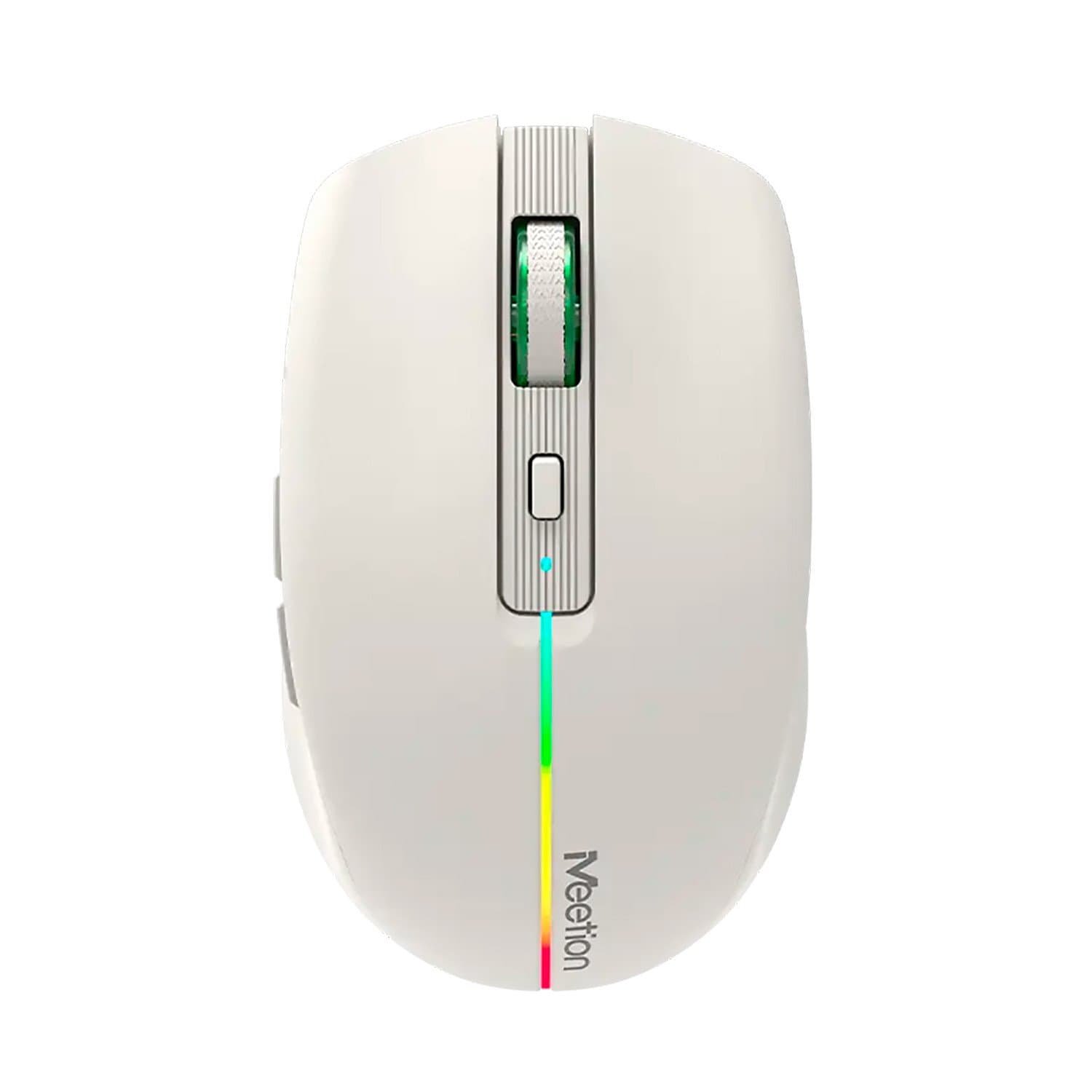 Mouse Meetion BTM002, Wireless, optical, 1600DPI, 5 Button, li-pol, USB, 2.4 GHz/BT, Khaki