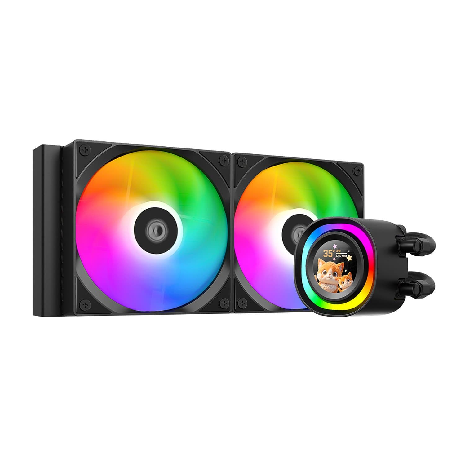 Water Cooler ID-Cooling FX240 LCD, for S1851/1700/1200/115X/AMD