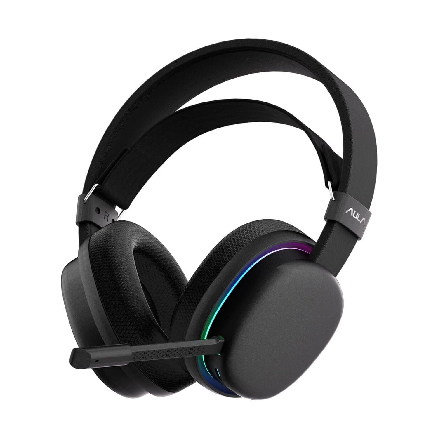 Bluetooth headphone AULA G7 BLACK, BT5.3/2.4G/cable, BLACK