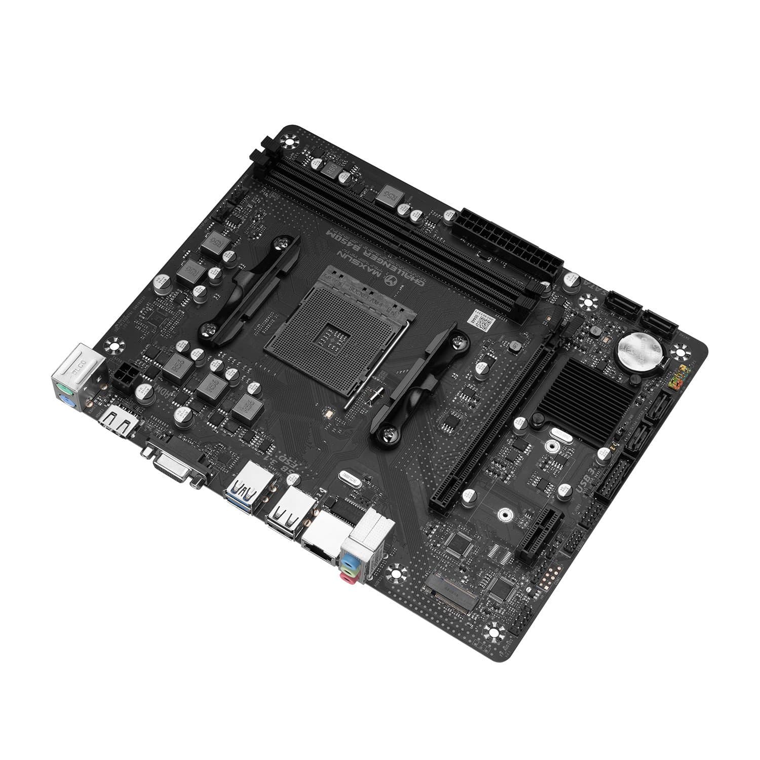 MB Socket AM4, MATX, AMD B450 (VGA+HDMI), MaxSun Challenger B450M, 2DDR4, PCIx16, PCIx1