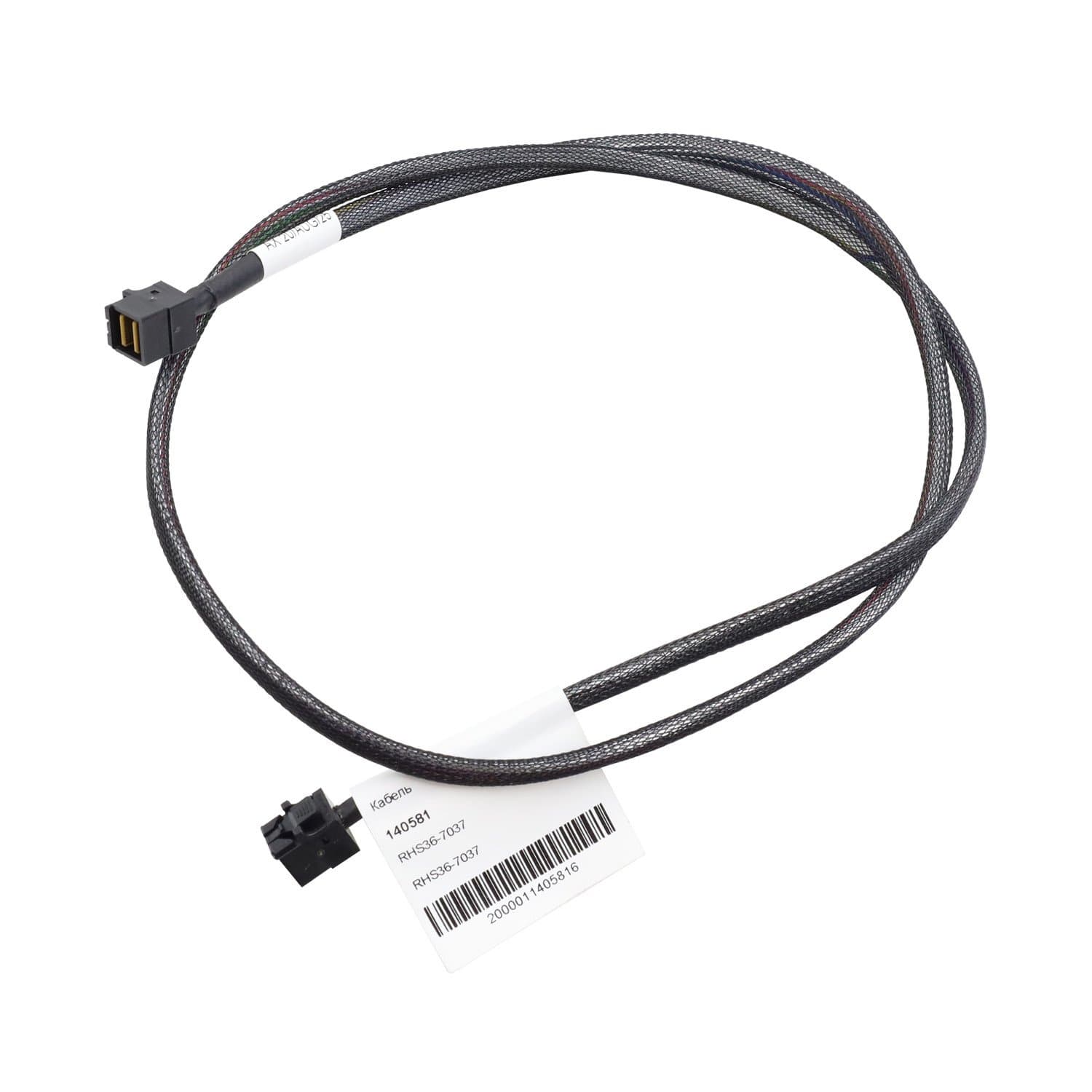 Cable SAS, Amphenol RHS36-7037, SFF8643-SFF8643, HDmSAS-to-HDmSAS, w/SideBand, 100cm