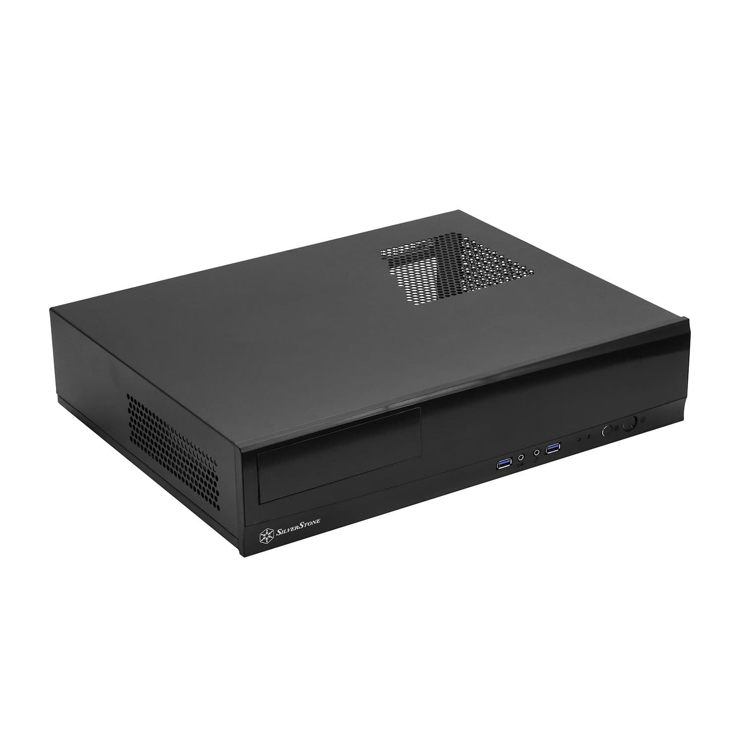 Case ATX HTPC SilverStone, SST-ML03B, Milo Slim HTPC Micro ATX Silent Computer Case (без БП), Black