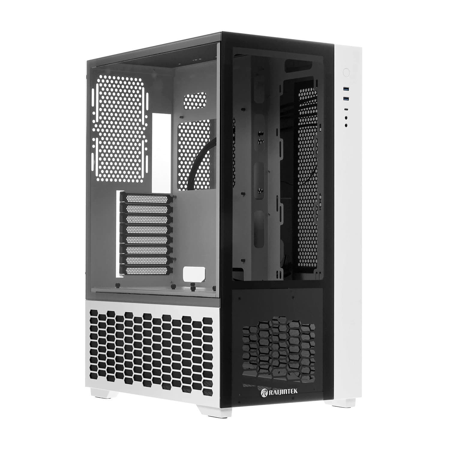 Case ATX midi tower Raijintek Paean Premium White, (без БП)