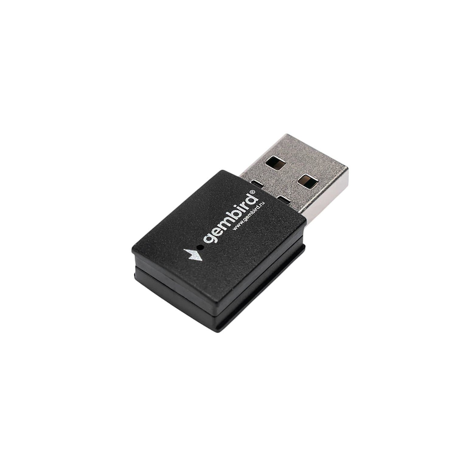 Wireless LAN USB adapter, Gembird WNP-UA-017, BT4.2,802.11b/a/g/n, USB