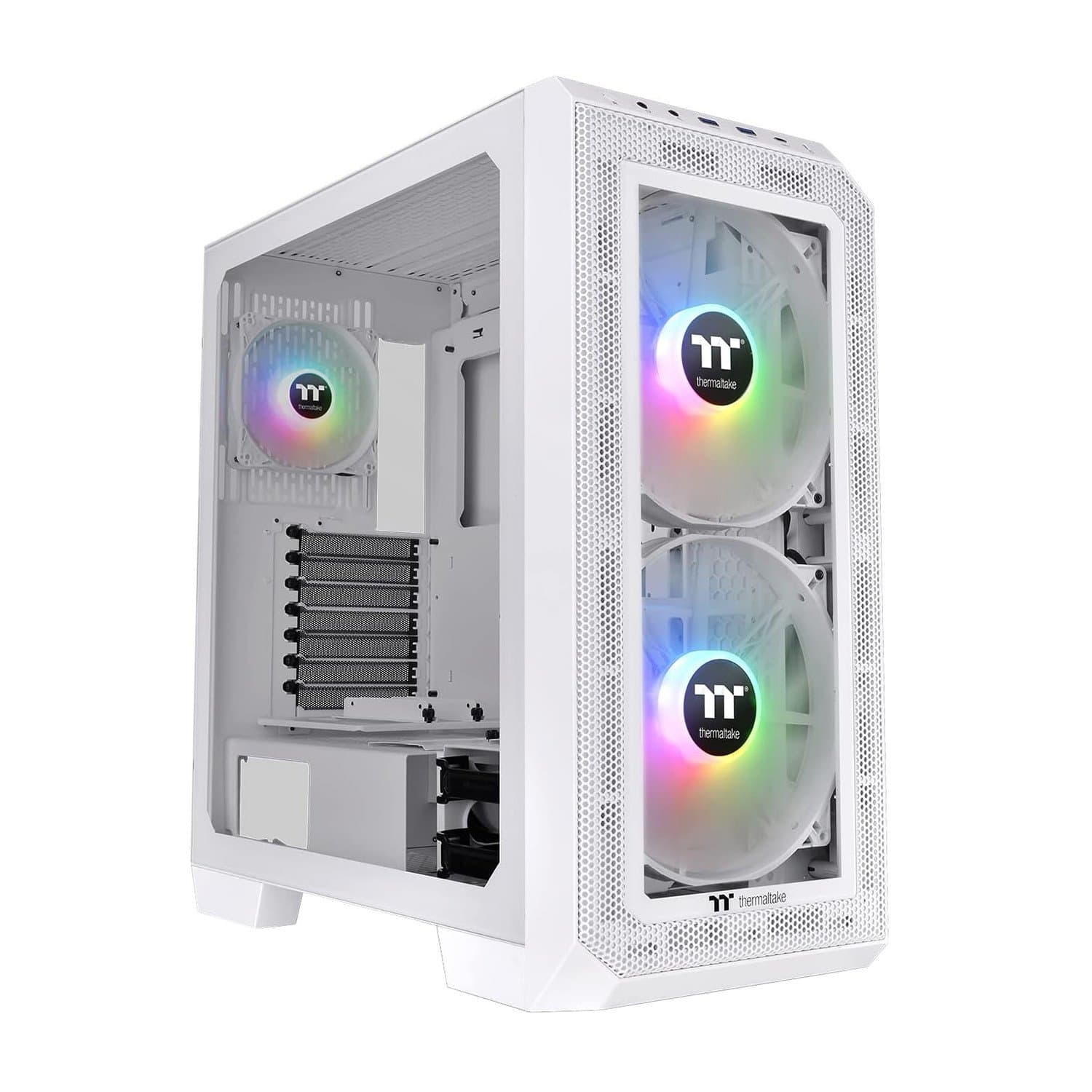 Case ATX midi tower Thermaltake View 300 MX Snow (CA-1P6-00M6WN-00), (без БП), White