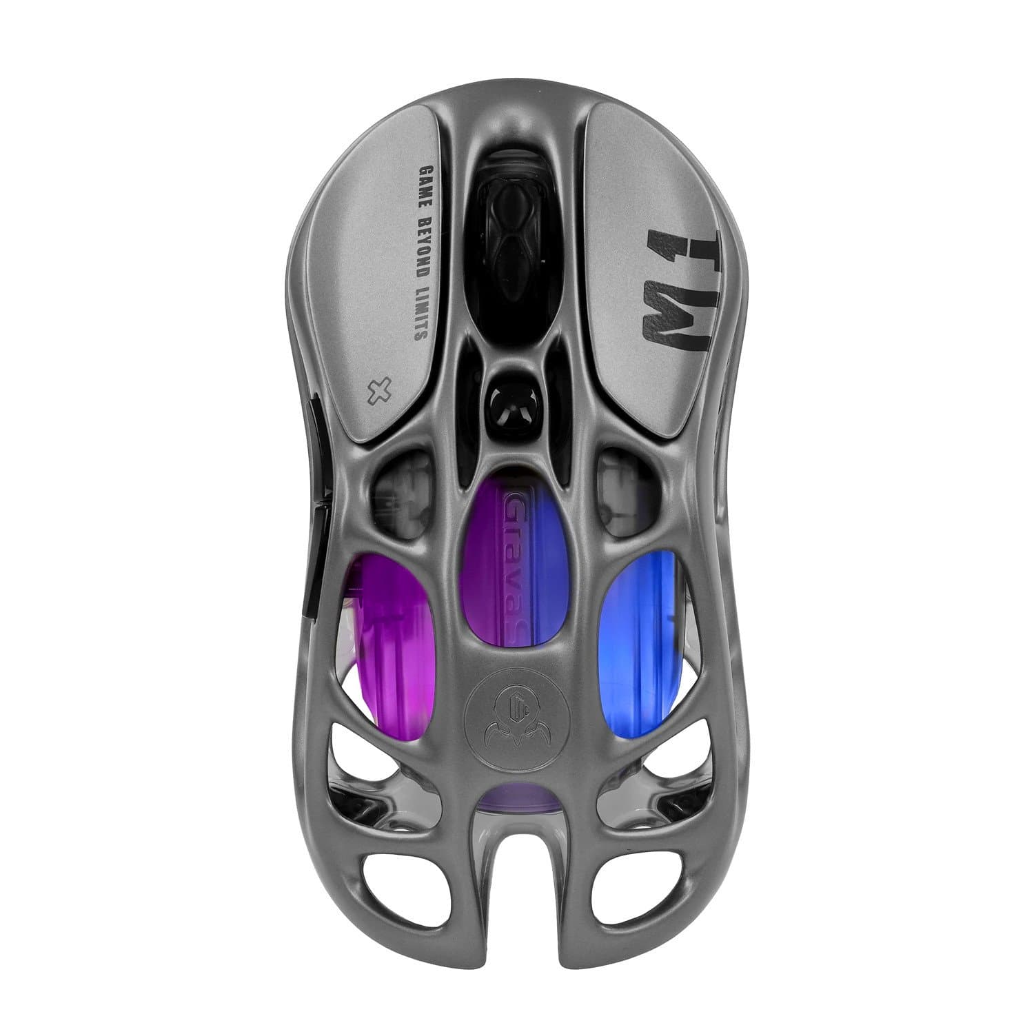 Mouse GravaStar Mercury M1 Pro, Wireless, BT 5.1/2.4GHz, (PAW3395) 26000 dpi, 5 buttons, USB, Gray