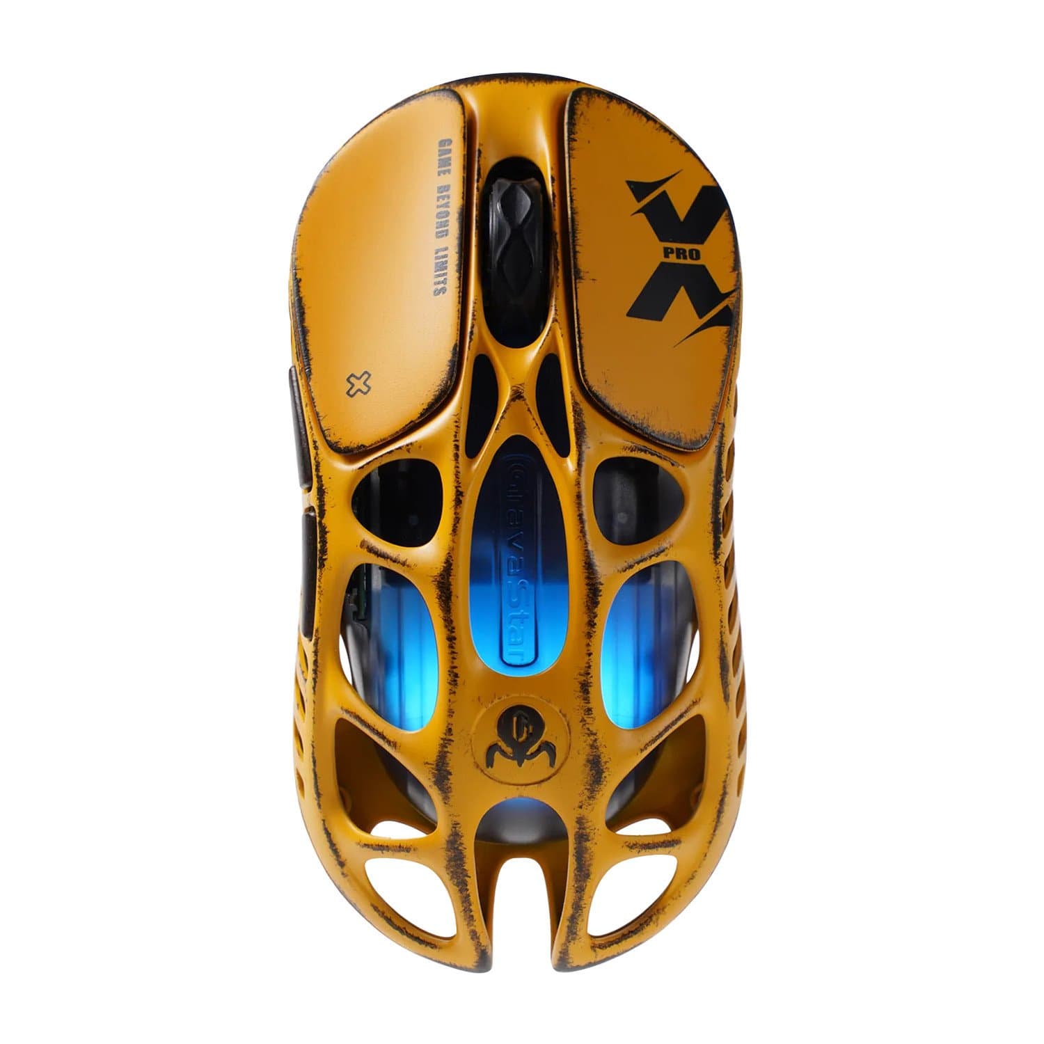 Mouse GravaStar Mercury X Pro 8K, Wireless, BT/2.4GHz/cable, Optical 32000 dpi,5 buttons,USB, Yellow