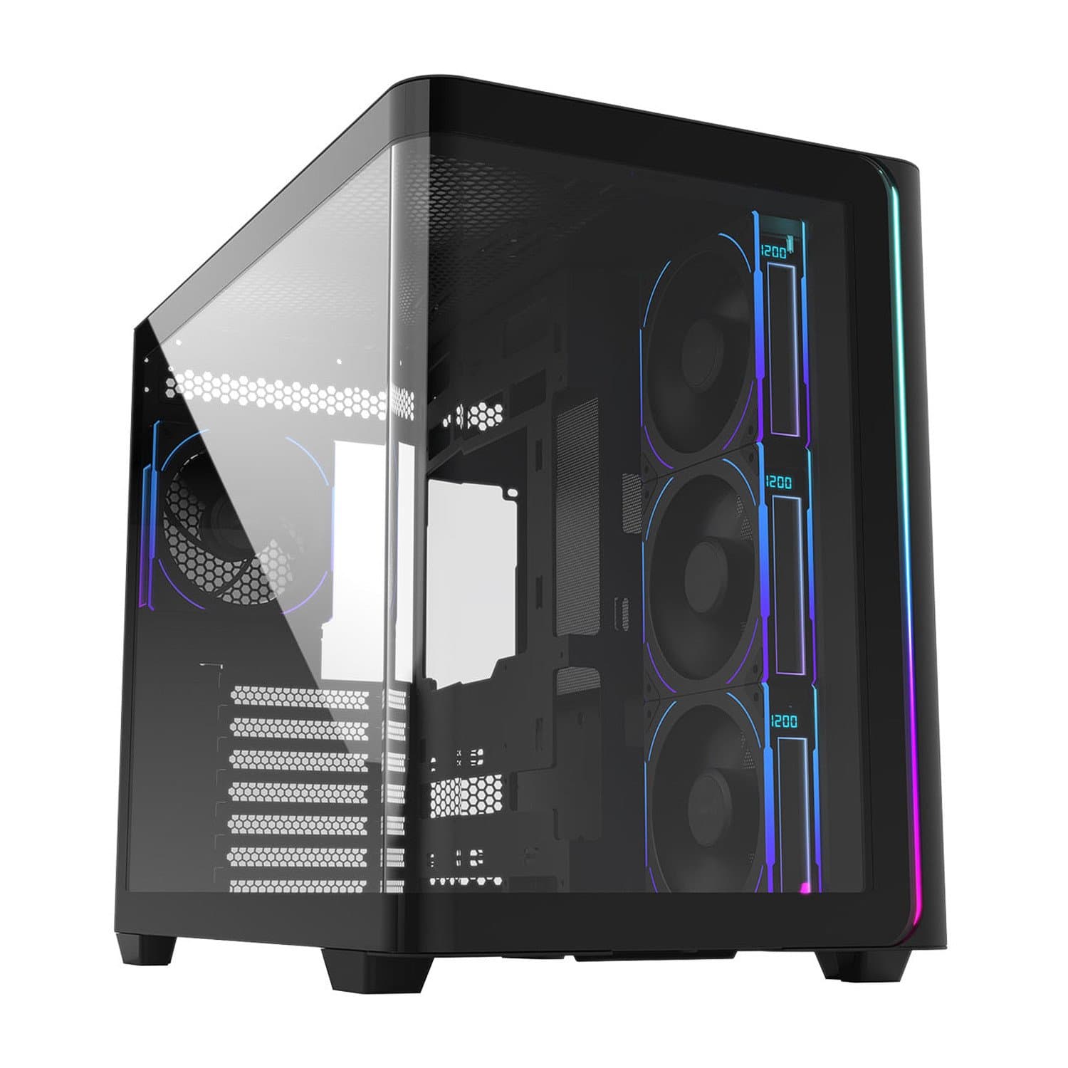 Case ATX midi tower FSP M580-BP, (без БП), BLACK