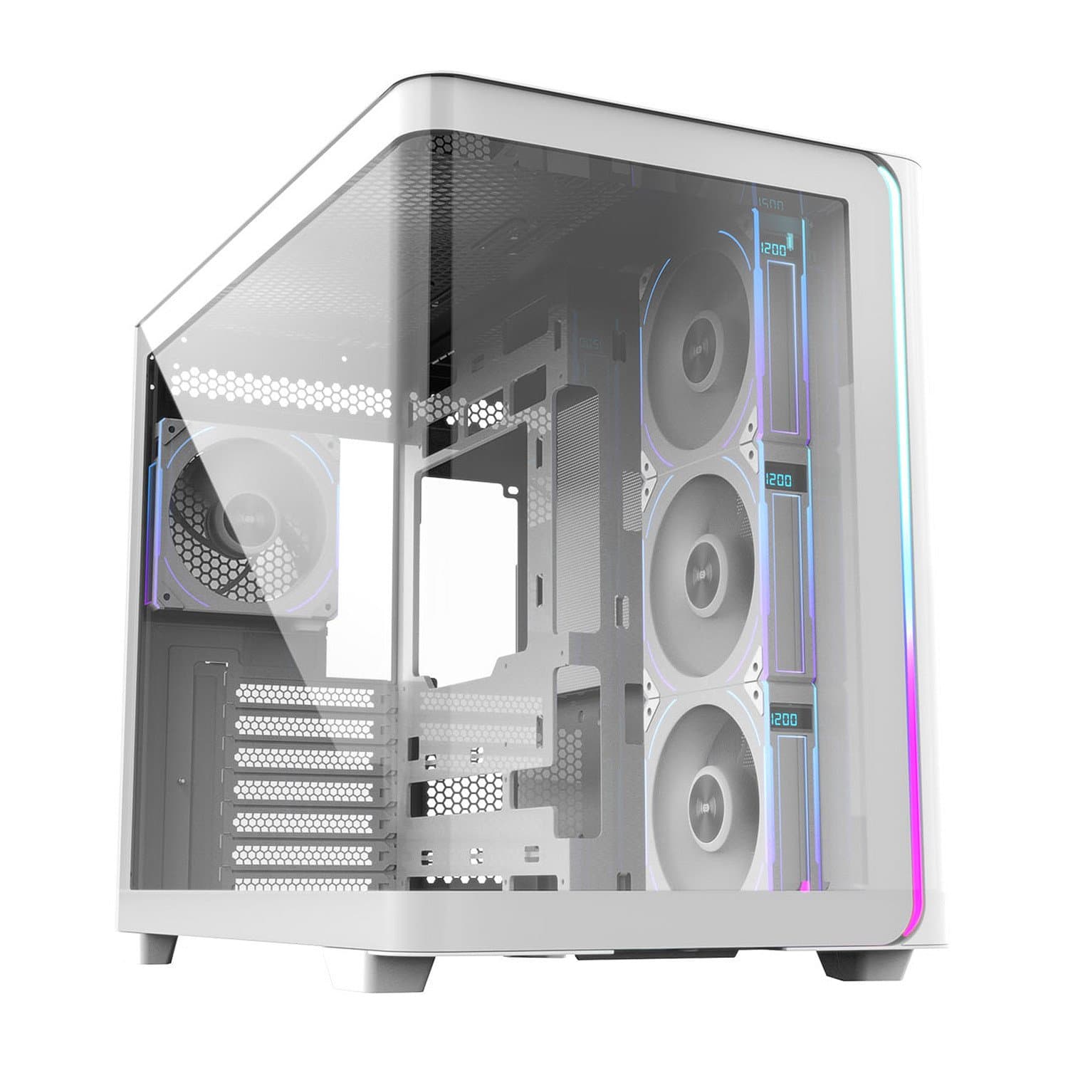 Case ATX midi tower FSP M580-WP, (без БП), WHITE