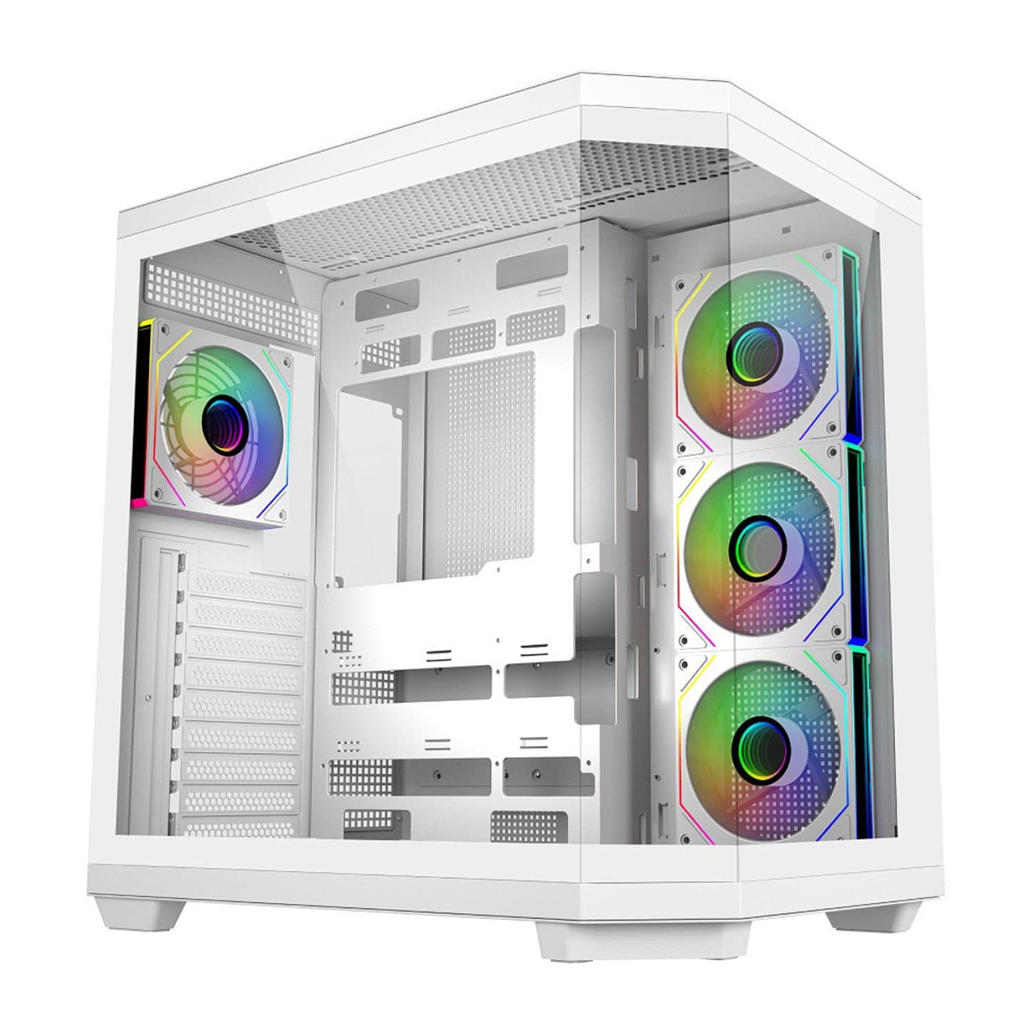 Case E-ATX midi tower FSP U580-WA, (без БП), White