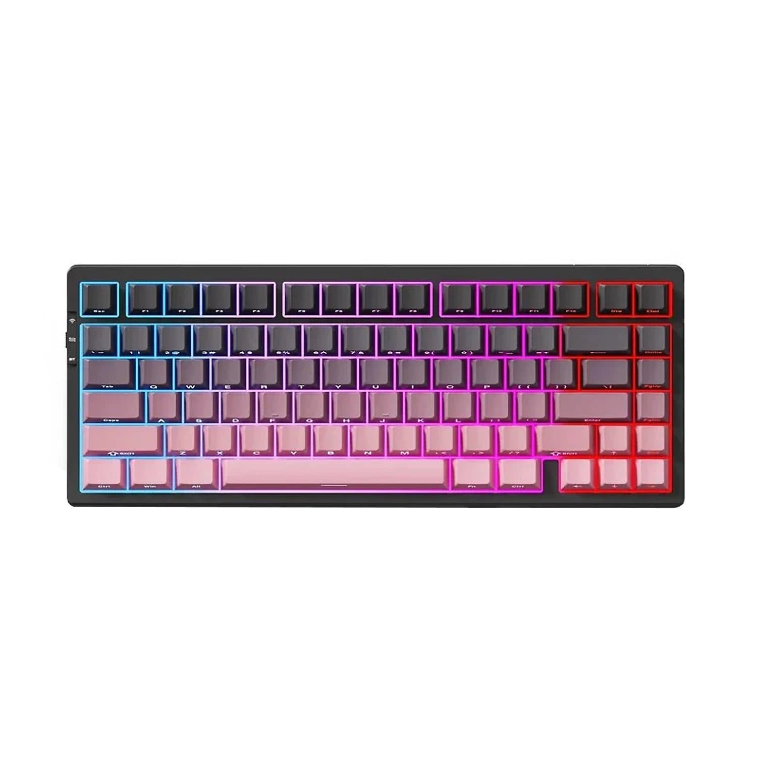 KeyBoard  Bluetooth, MCHOSE G75 PRO Black Pink G75-16A, Matcha Latte Switch, wireless