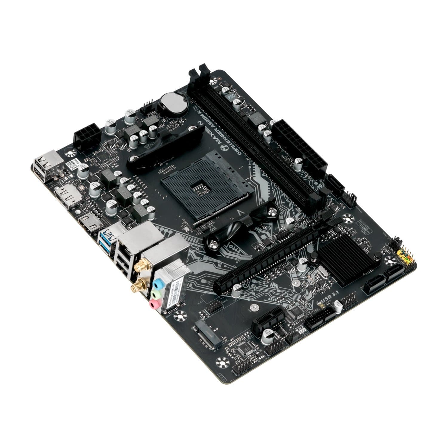 MB Socket AM4, MATX, AMD A520 (DP+HDMI) MaxSun Challenger A520M-K WIFI, 2DDR4, PCIx16, PCIx1