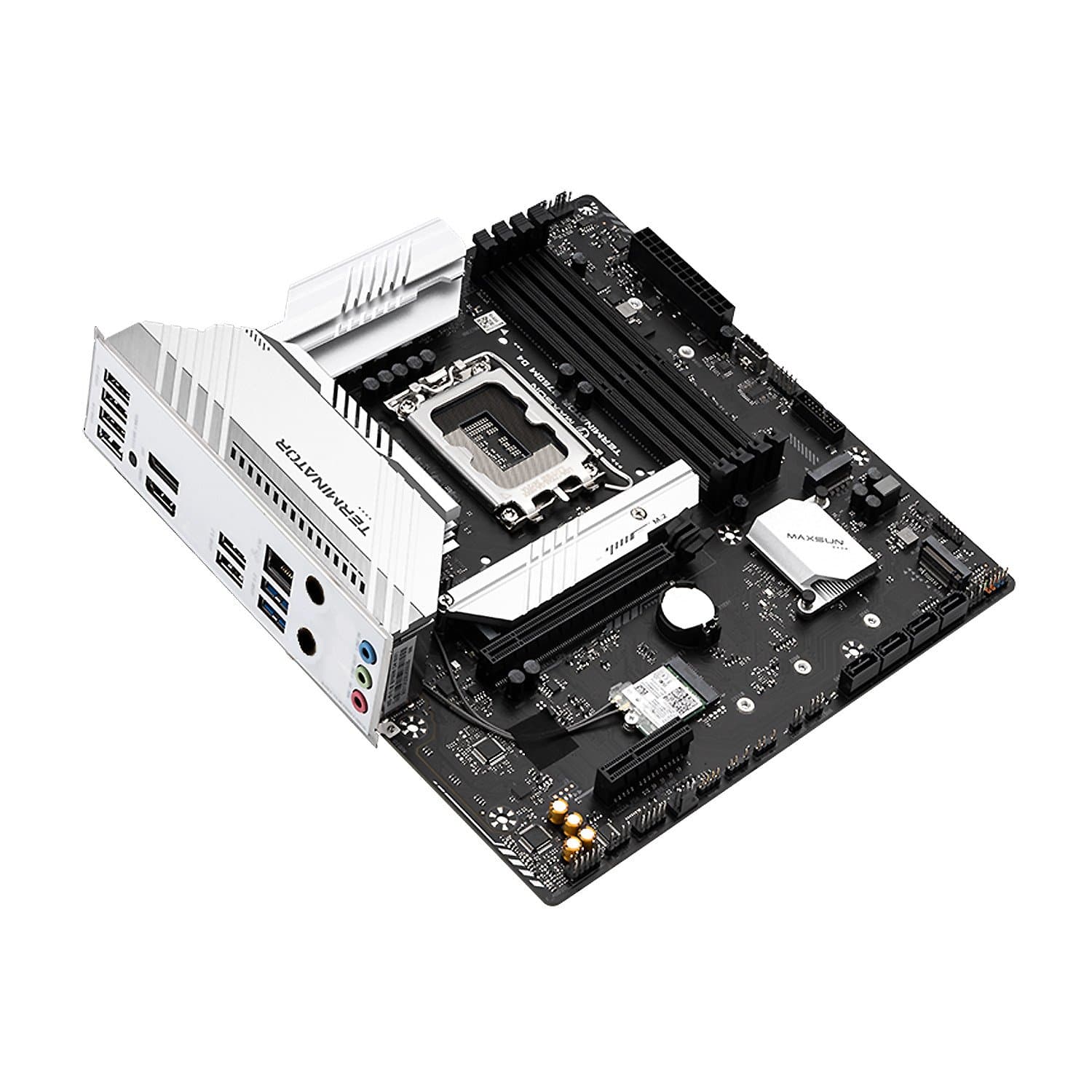 MB Socket1700, MATX, iB760 (DP+HDMI), MaxSun Terminator B760M D4 V2, 4DDR4, 4PCIx16, 3PCIx1