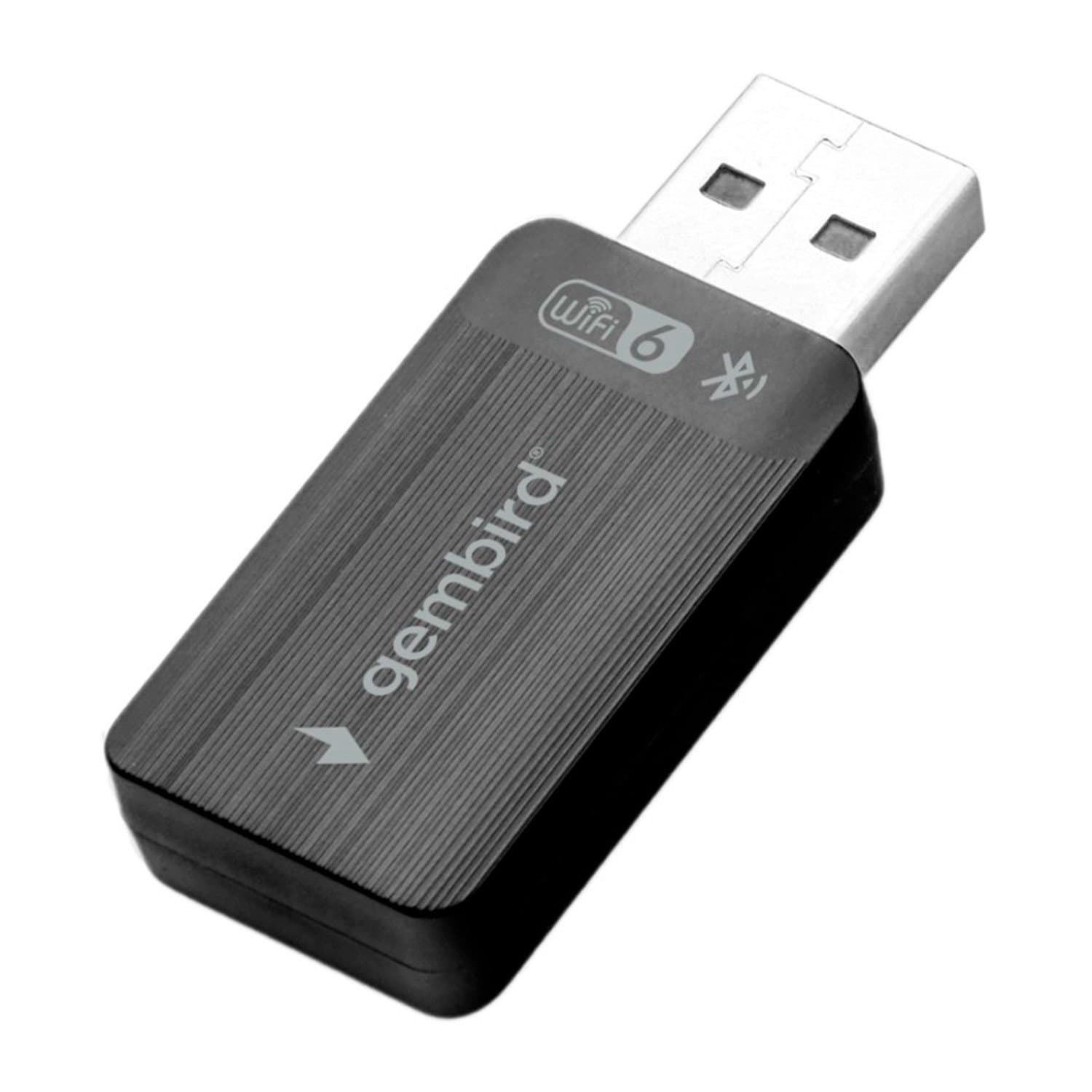 Wireless LAN USB adapter, Gembird WNP-UA-012, BT5.4,WiFi 6 , USB
