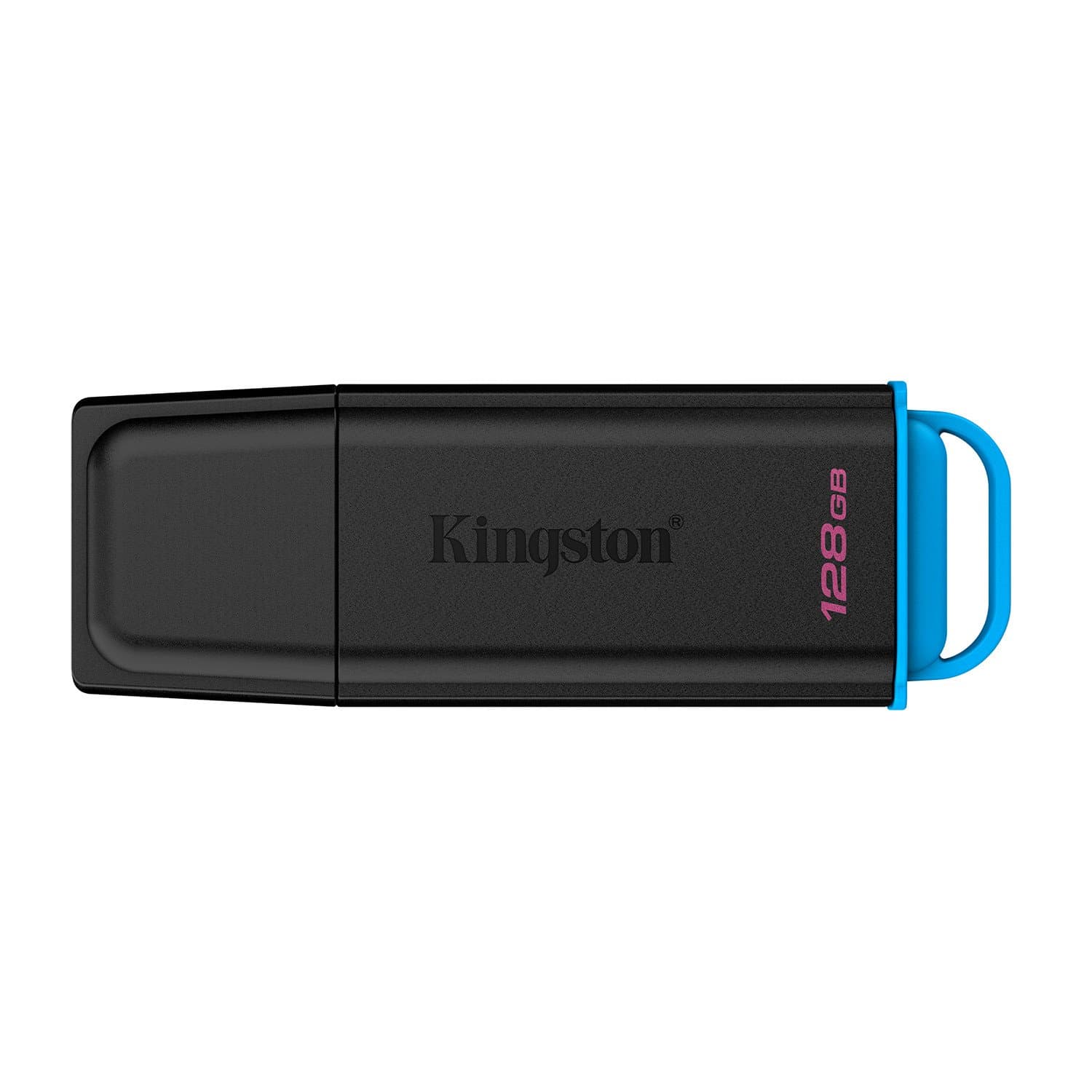 USB-накопитель Kingston DTXG2/128GB 128GB Чёрный/Голубой
