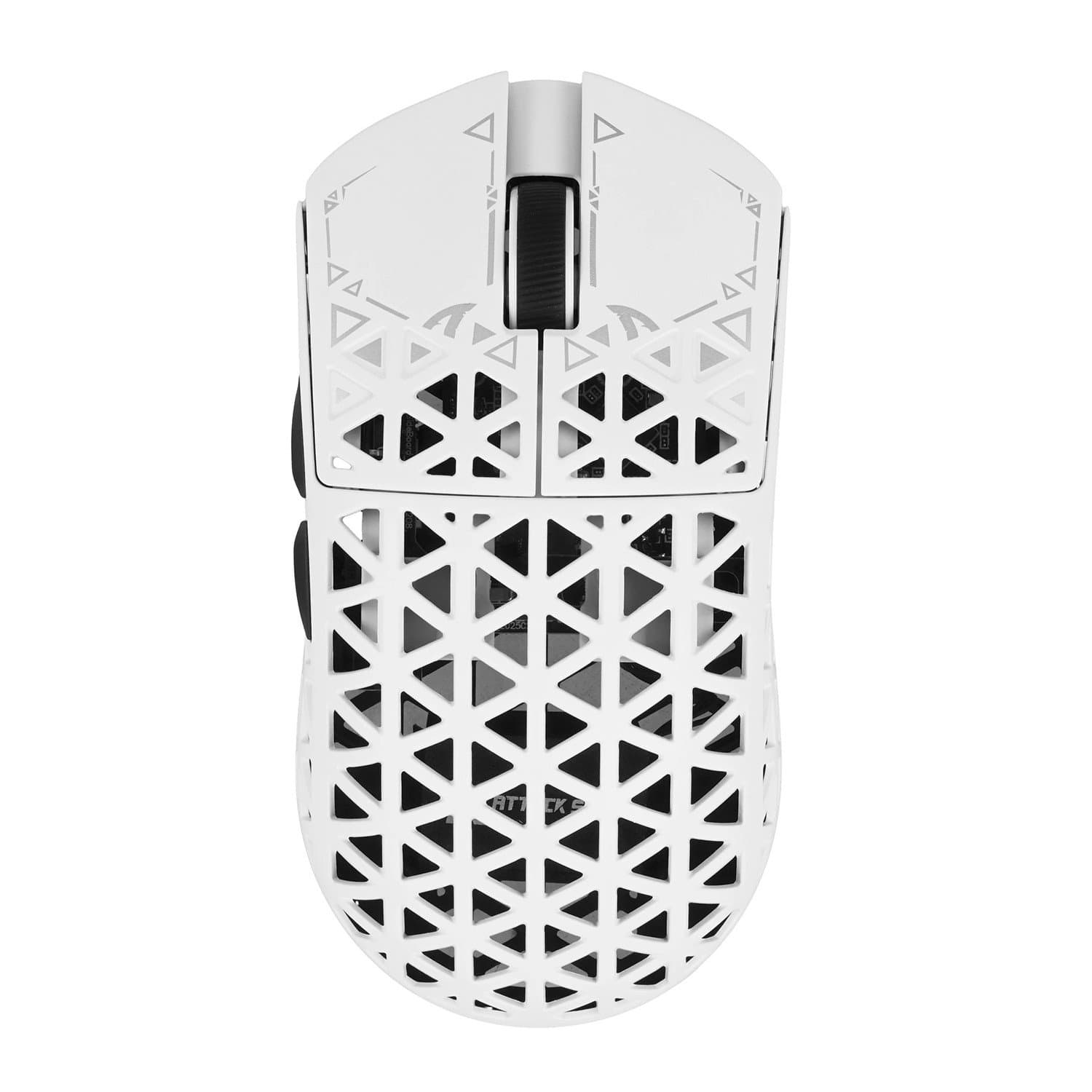 Mouse ATTACK SHARK R5 Ultra White, Optical 42000 dpi,  BT/2.4GHz/USB, White — фото 1