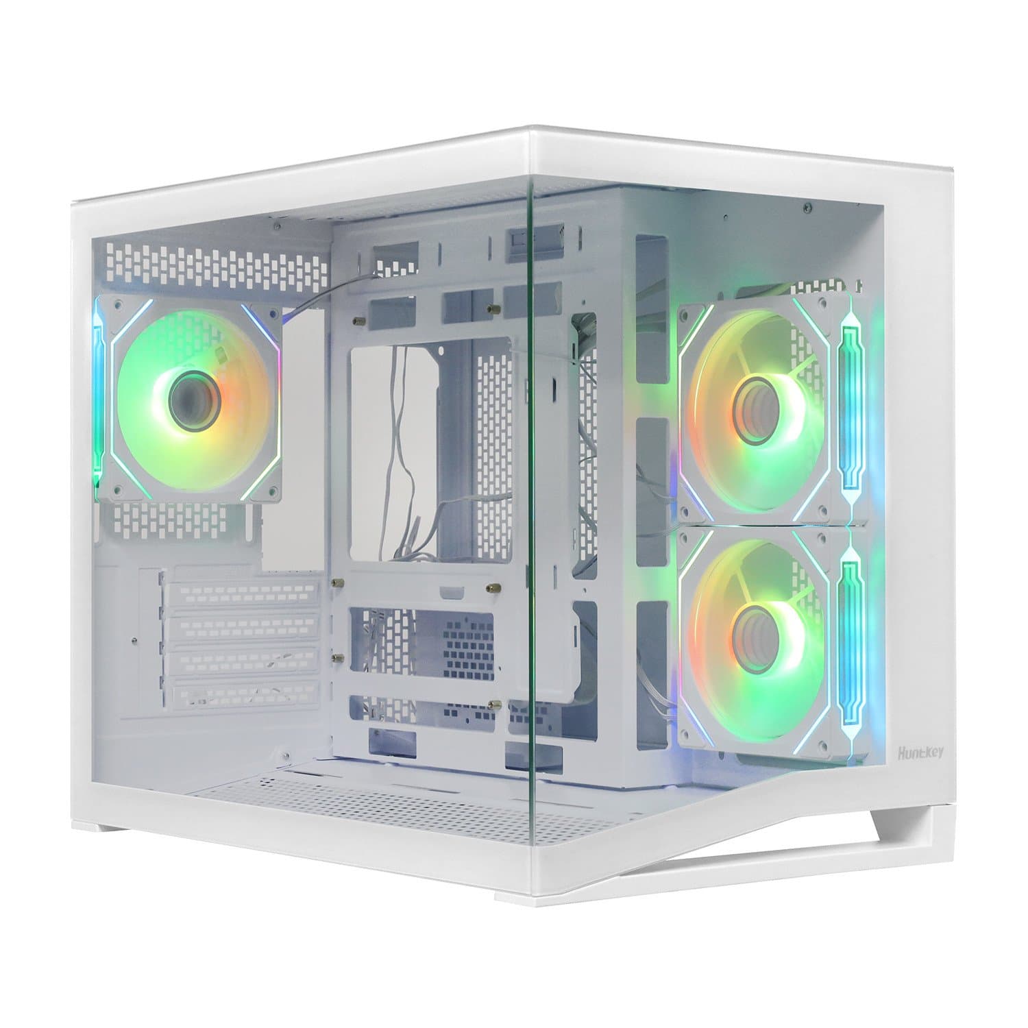 Case ATX midi tower Huntkey, S960 V2 StormX W, (Без БП), White