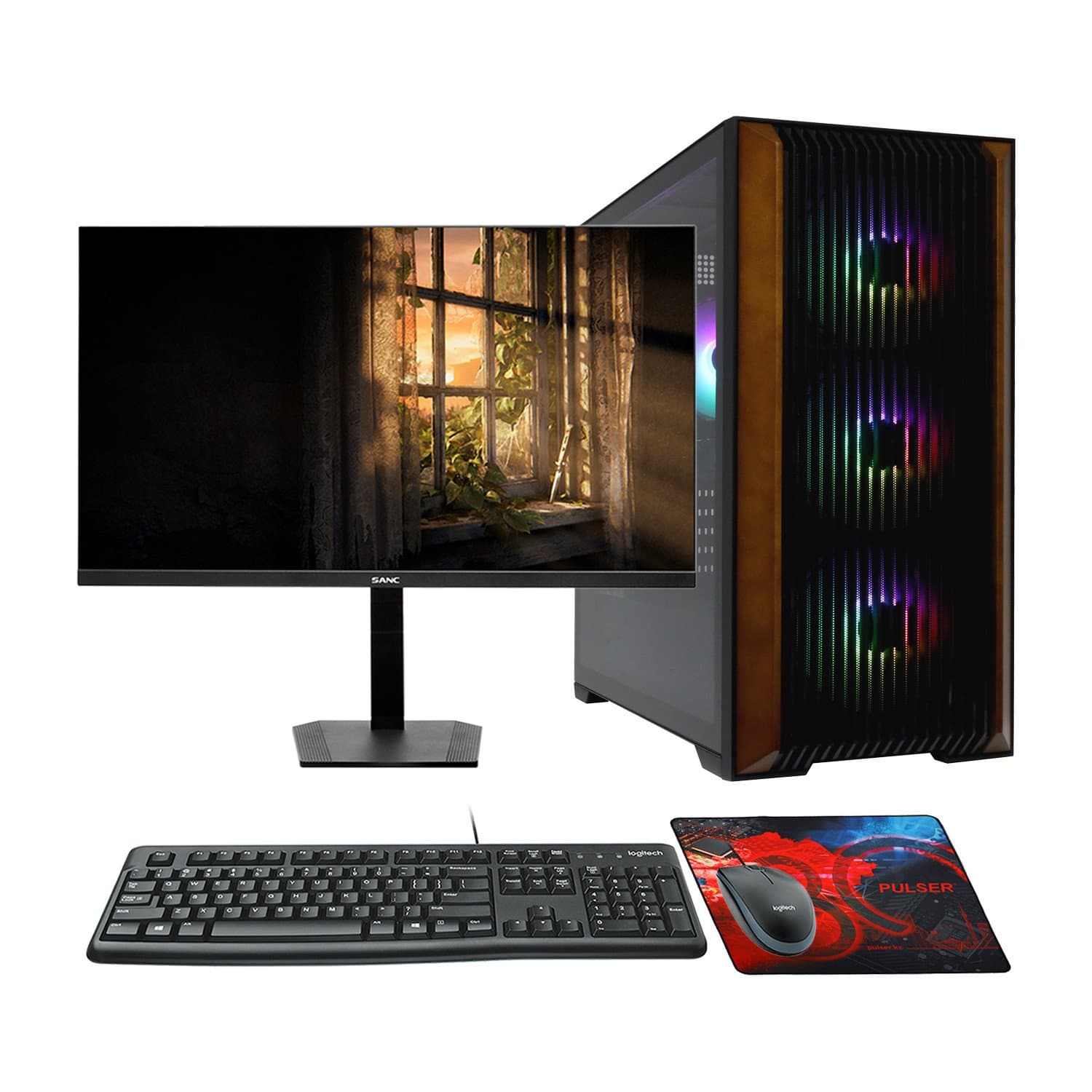 Core i7-14700F-2.1GHz/B760/RAM 32GB/SSD 1TB (M.2)/RTX5060 TI-8GB/no DVD/700W/Монитор 27" Sanc 280Hz