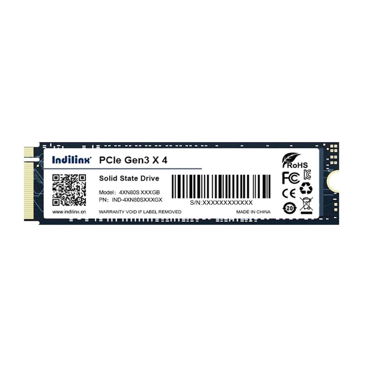 SSD M.2 PCIe  512 GB Indilinx, IND-4XN80S512GX, PCIe Gen3x4