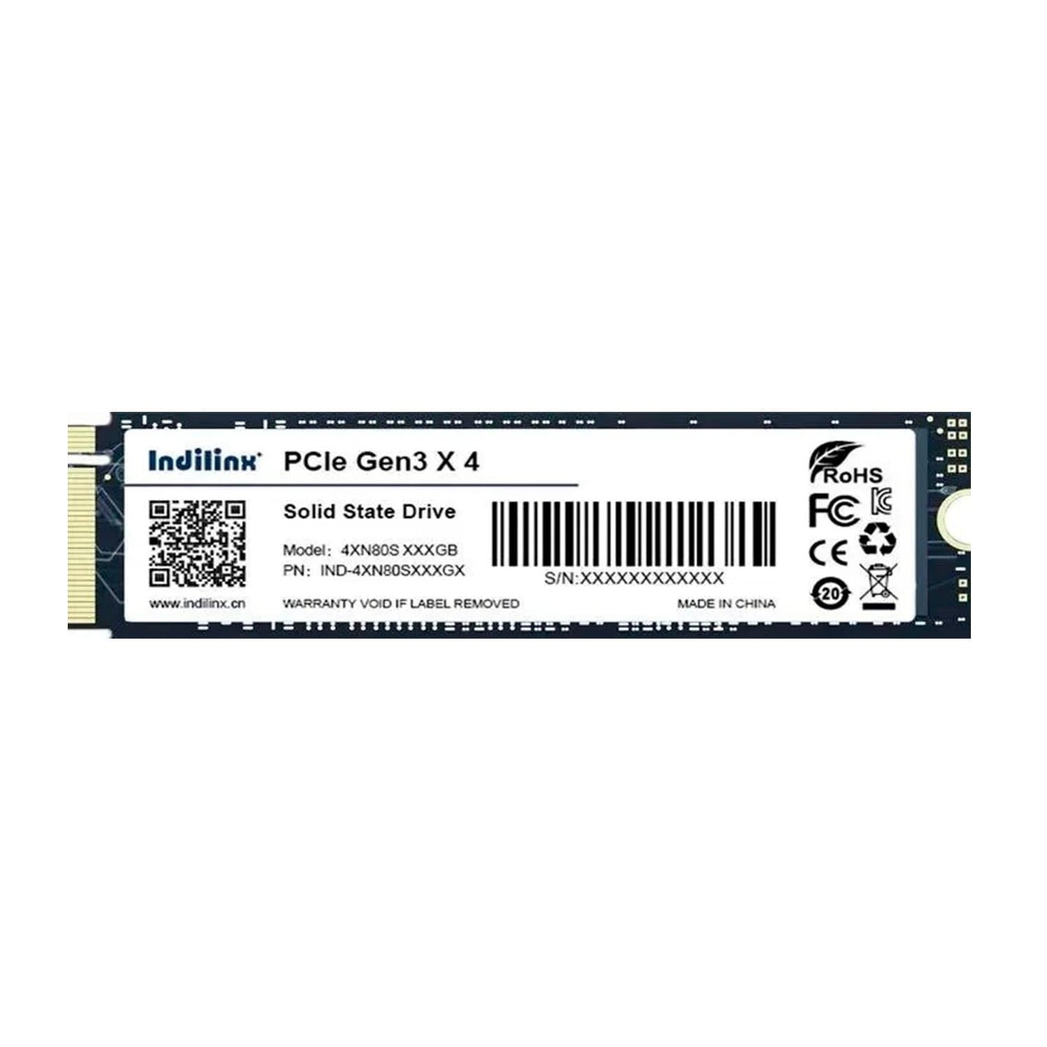 SSD M.2 PCIe 1 TB Indilinx, IND-4XN80S001TX, PCIe Gen3 x4