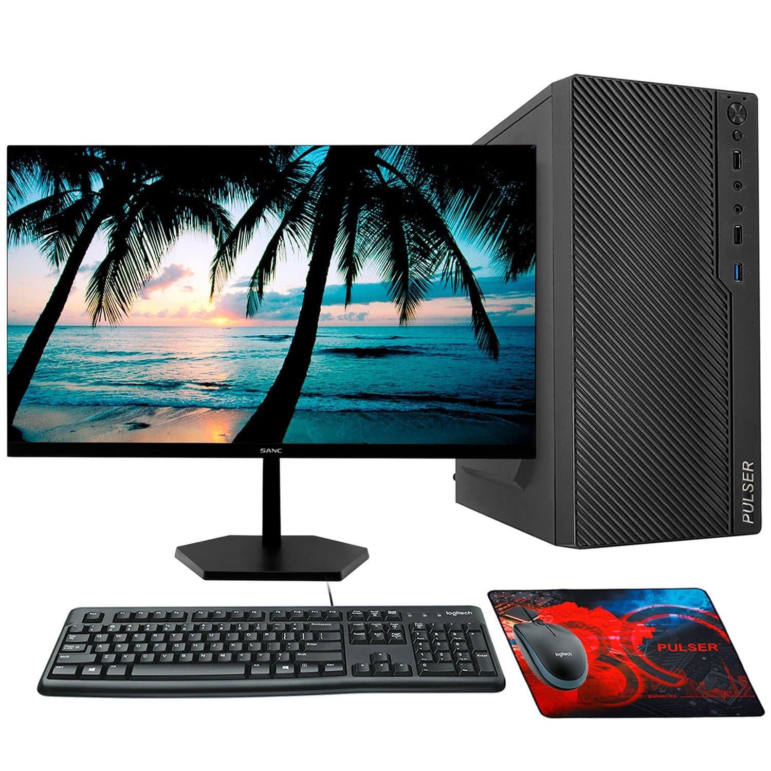 Core i5-14400-2.5GHz/H610/RAM 16GB/SSD 512GB (M.2)/no DVD/400W/Монитор 23.8" Sanc 144Hz/Key/