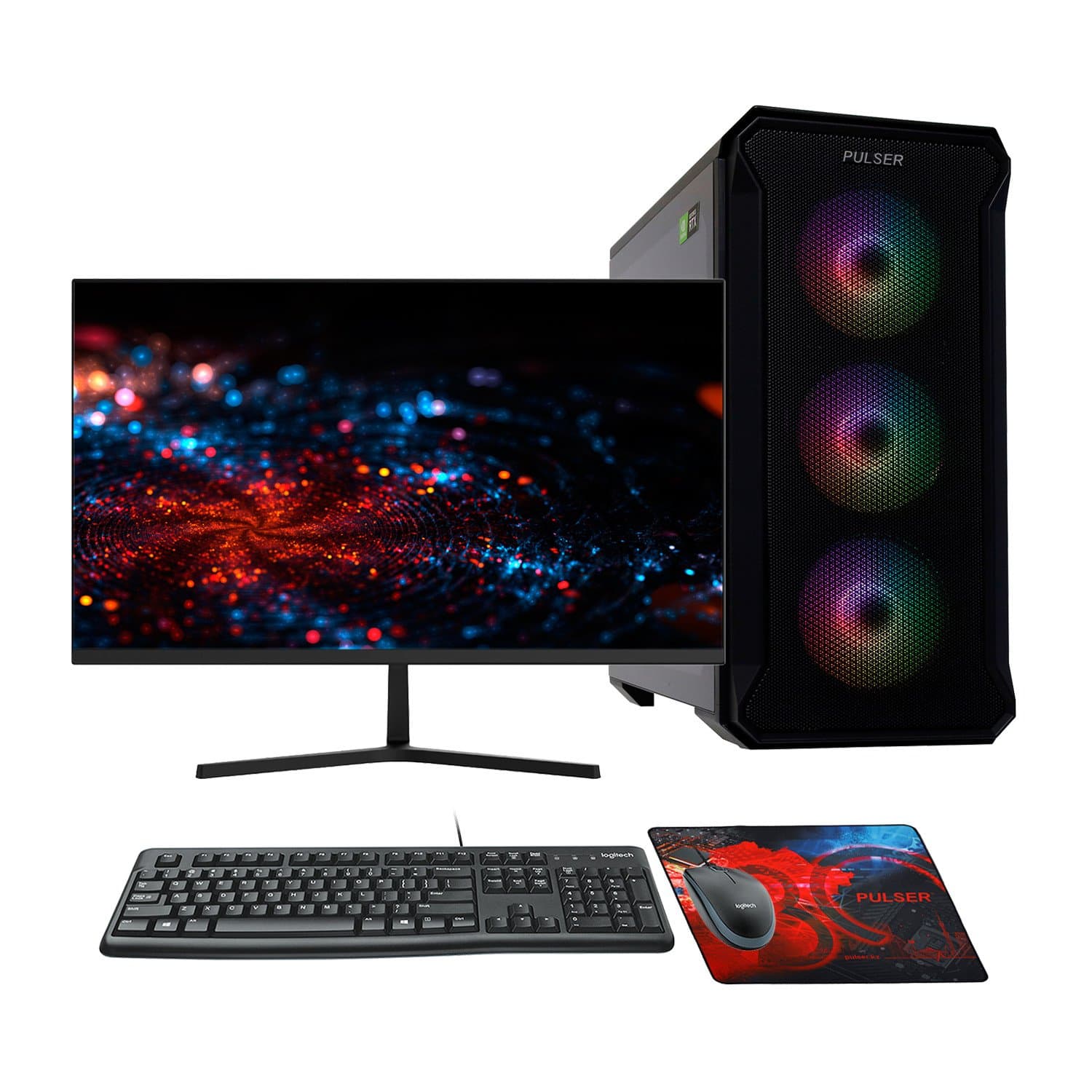 Core i5-12400F-2.5GHz/H610/RAM 16GB/SSD 512GB (M.2)/RTX5050-8GB/no DVD/600W//Монитор 23.8" Sanc 120