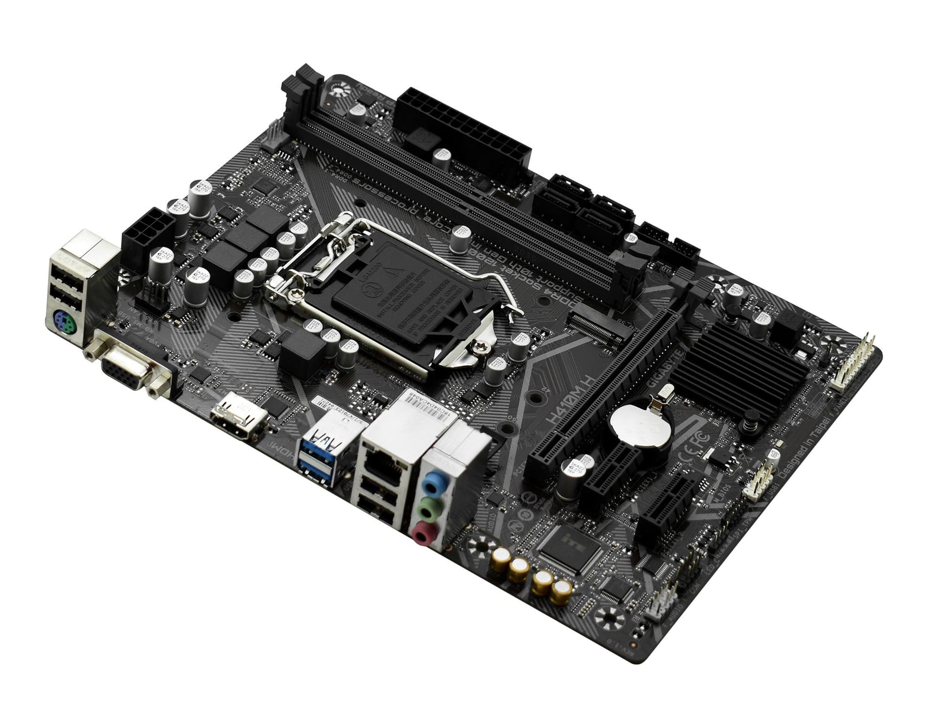 MB Socket1200, MATX, iH410 (D-Sub+HDMI, GNIC), Gigabyte H410M H, 2DDR4, PCIx16, 2PCIx1