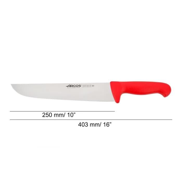 Нож мясника Arcos 2900 291822 250мм красный