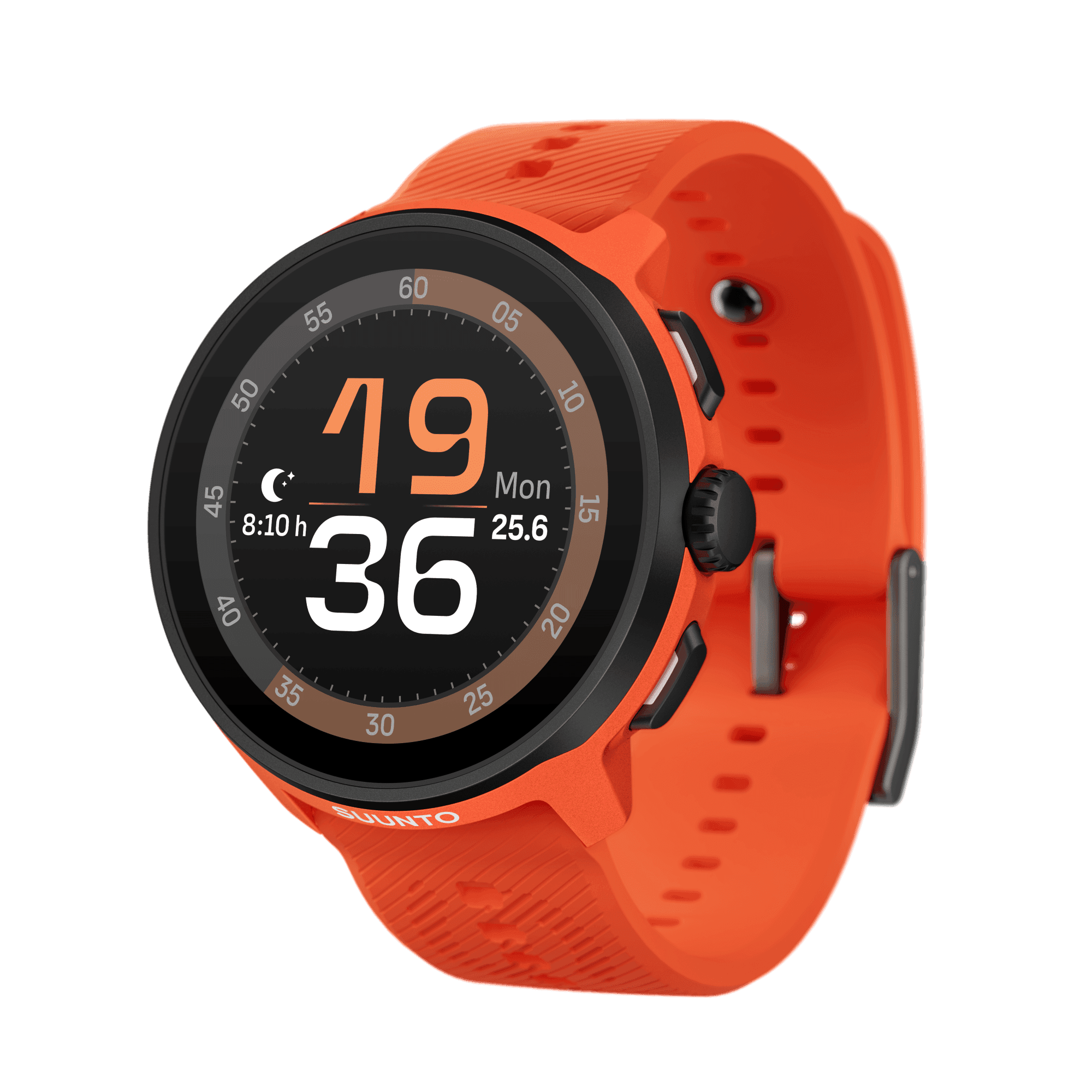 Часы спортивные SUUNTO RUN CORAL ORANGE (силиконовый ремешок)