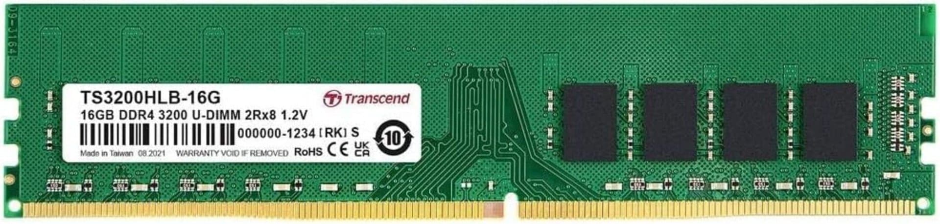 Память оперативная DDR4 Desktop Transcend TS3200HLB-16G