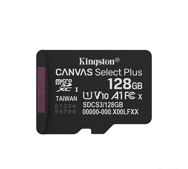Карта памяти Kingston SDCS3/128GBSP Canvas Select Plus A1 U1 V10 128GB