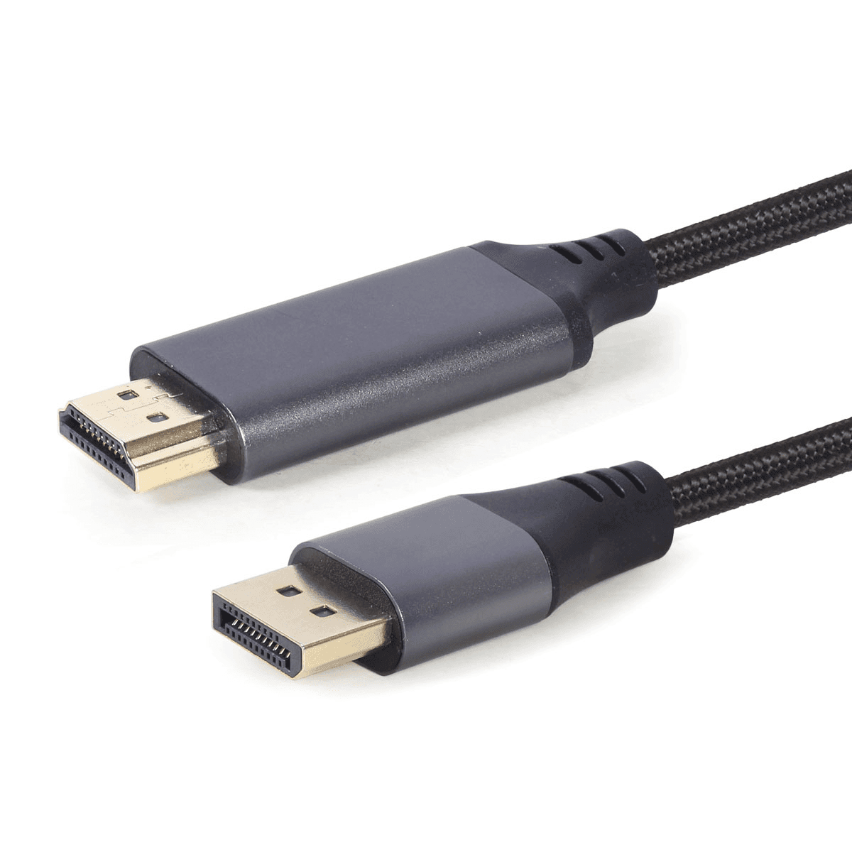 Кабель DisplayPort->HDMI Cablexpert CC-DP-HDMI-4K-6, 20M/19M, 4K, экран, 1.8м, черный, пакет