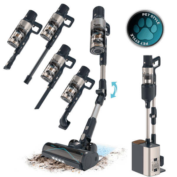 Пылесос вертикальный Cecotec Conga Rockstar 5500 Hurricane Station Pet Flex бронза