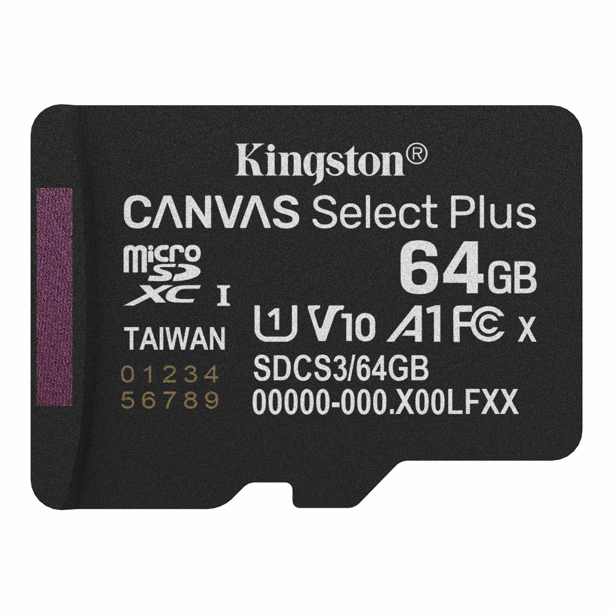 Карта памяти Kingston SDCS3/64GBSP Canvas Select Plus A1 U1 V10 64GB