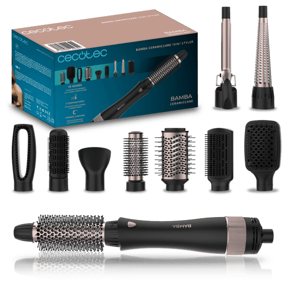 Стайлер Cecotec CeramicCare Styler (10в1) черный