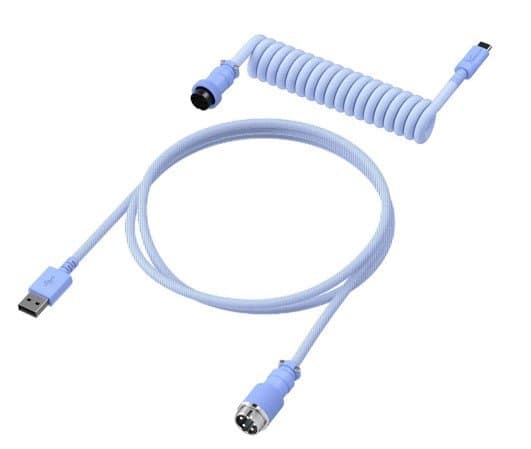 Провод для механической клавиатуры HyperX USB-C Coiled Cable Light Purple 6J682AA