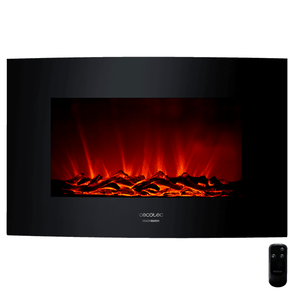 Камин электрический настенный Cecotec ReadyWarm 3500 Curved Flames черный
