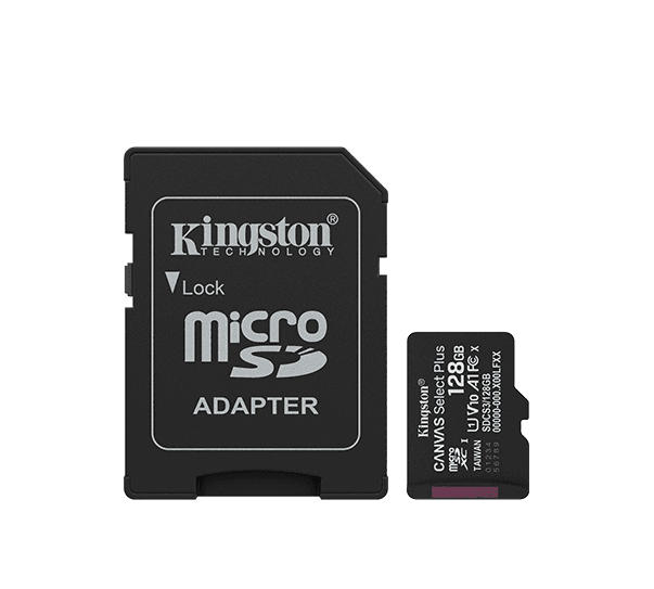 Карта памяти Kingston SDCS3/128GB Canvas Select Plus A1 U1 V10 128GB