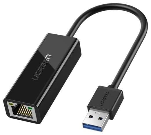 Конвертер Ugreen USB 3.0 на LAN RJ-45 черный