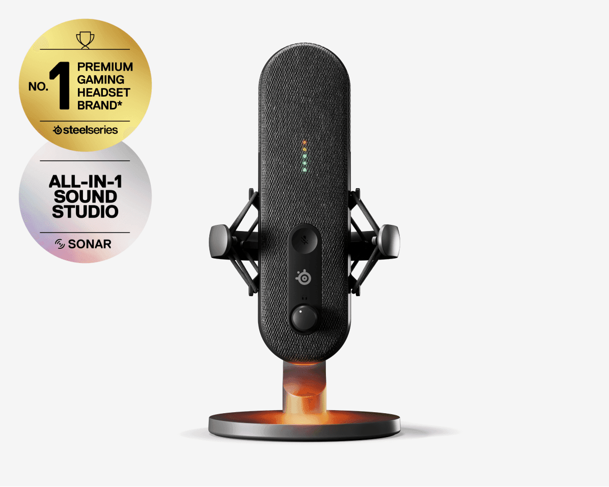 Настольный микрофон Steelseries Alias 61601 черный
