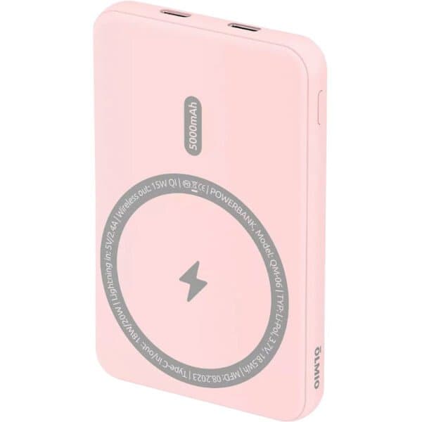 Зарядное устройство Power bank Olmio QM-06 5000mAh розовый