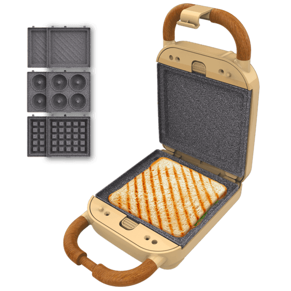 Сэндвичница Cecotec Rock'nToast Retro One бежевый