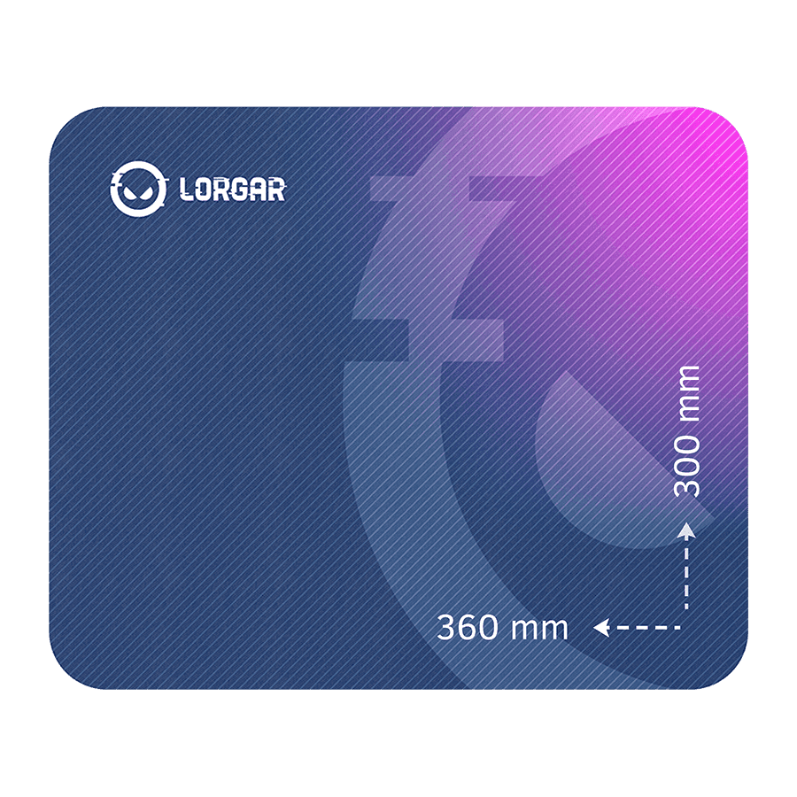 LORGAR Gaming Mouse Pad Main 133 Speed Purple